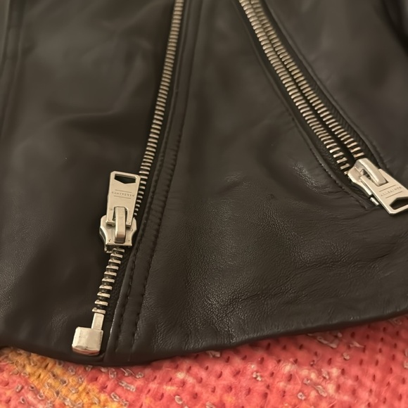 All Saints Dalby Leather Jacket - Picture 8 of 11